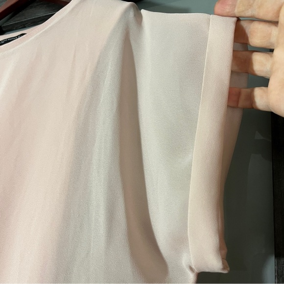 Zara Soft Pink Ethereal Scandi Girl Fairy Blouse Women's L Flowy Lagenlook - Picture 3 of 8